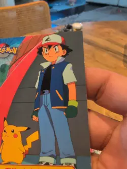 Topps Series 1 1999 TV Animation Ed ASH KETCHUM TV1 Pokemon Character Card - Image 5