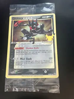 Pokemon TCG Greninja Gold Star - SWSH Celebrations Promo Cards Stamped SEALED - Image 1