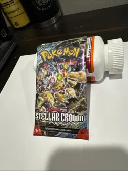 Stellar Crown Booster Pack Factory Sealed TCG Pokemon Cards - Image 1