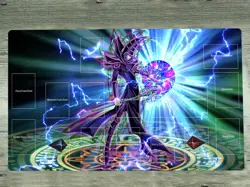 WVICM Playmat Dark Magician TCG CCG Table Pad Trading Card Game Mat Mousepad - Image 1