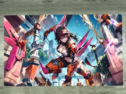 WVICM Playmat Kashtira Fenrir TCG CCG Mouse Pad Trading Card Game Mat Free Bag - Image 1
