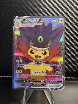 Pikachu Mega Gengar Cosplay Pokemon Cute Doujin ACG HOLO Card - Near Mint C. - Image 2