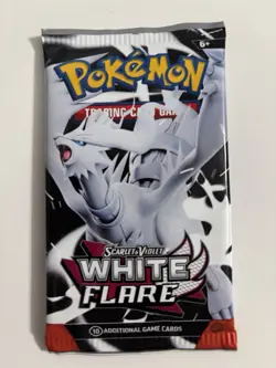 23.0g! HEAVY Pokemon Scarlet & Violet White Flare Booster Pack New Sealed - Image 2