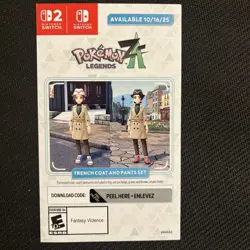 Pokemon Legends ZA trench coat and pants set code - IN HAND! - Image 1