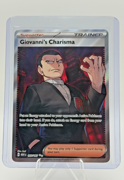 Giovanni's Charisma 197/165 Full Art SR Pokemon 151 English - Image 1