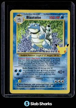 2021 POKEMON SWSH CELEBRATIONS #2/102 BLASTOISE HOLO CLASSIC COLLECTION - Image 1