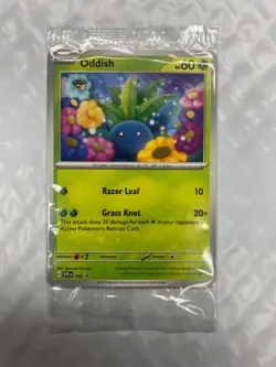 ERROR Oddish Promo SVP 102 Path to the Peak Pokemon TCG INK ERROR - Image 1