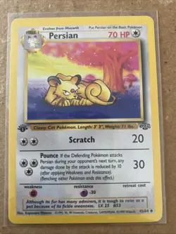 Pokemon TCG Persian Jungle 1st Edition 42/64 Never Played - Image 1