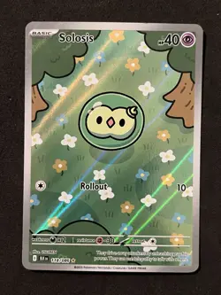 Solosis Illustration Rare 118/086 Pokemon Black Bolt English IR “Booger Mew” - Image 1