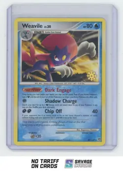 2007 Pokemon Holiday Advent Calendar Promo Snowflake Weavile LV.30 #40/132 - Image 1