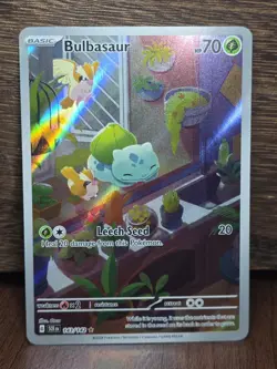 Pokemon TCG: Bulbasaur 143/142 - SV: Stellar Crown - Illustration Rare NM - Image 1