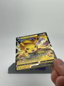 2020 Sword & Shield Pikachu V Vivid Voltage 43/185 NM Pokemon TCG - Image 4