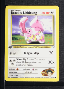 PSA 9 MINT 2000 Pokemon Gym Heroes #41 Brock's Lickitung 1st Edition !!! - Image 3