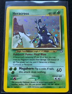Pokemon 2000 Neo Genesis Heracross 6/111 Unlimited English NM - Image 1