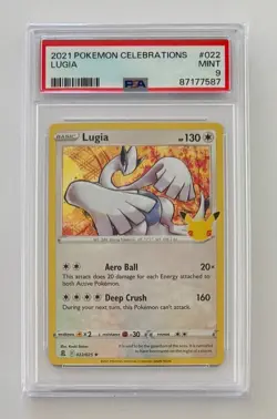 2021 POKEMON CELEBRATIONS #022 LUGIA PSA 9 - Image 1
