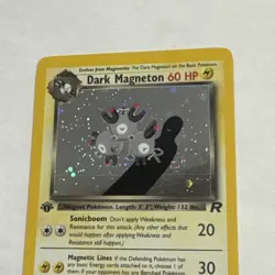 1st Edition Dark Magneton Holo Rare Pokemon Team Rocket 11/82 WotC Vintage Swirl - Image 3