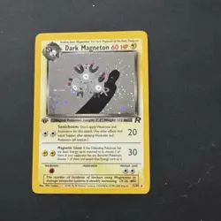 1st Edition Dark Magneton Holo Rare Pokemon Team Rocket 11/82 WotC Vintage Swirl - Image 4