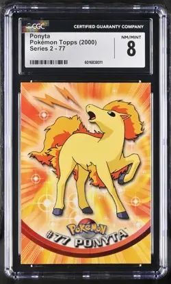 2000 Pokemon Topps Series 2 - #77 Ponyta CGC 8.0 - Image 1
