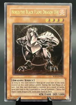 Horus The Black Flame Dragon LV4 (UTR) SOD-EN006 Soul of the Duelist 1st Edition - Image 1