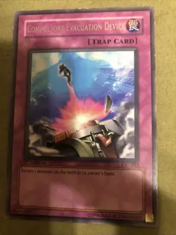 Yu-Gi-Oh! TCG Compulsory Evacuation Device Invasion of Chaos IOC-103 1st Edition - Image 1