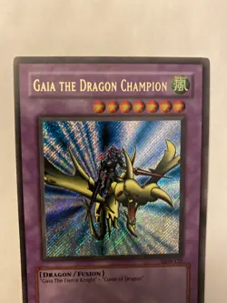 Yugioh Gaia The Dragon Champion - LOB-125 Secret Rare Unlimited NM/MT/VLP - Image 3