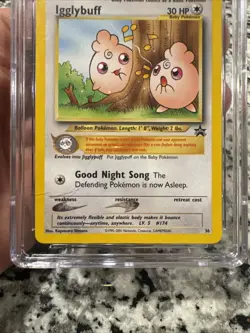 2001 Igglybuff Black Star Promo Wizards of The Coast Pokemon Card #36 CGC 7.5 - Image 4