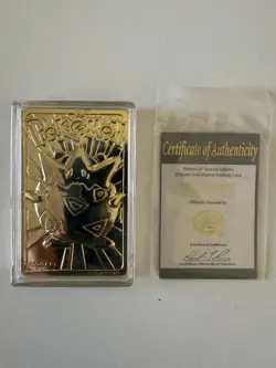 Pokemon Card 23K Gold Plated TOGEPI 1999 Burger King New in Box With Ball - Image 3