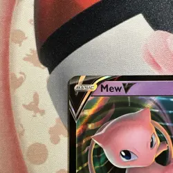 Mew V Pokemon FUSION STRIKE Full HOLO 113/264 NM MINT Card - Image 3