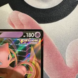 Mew V Pokemon FUSION STRIKE Full HOLO 113/264 NM MINT Card - Image 4