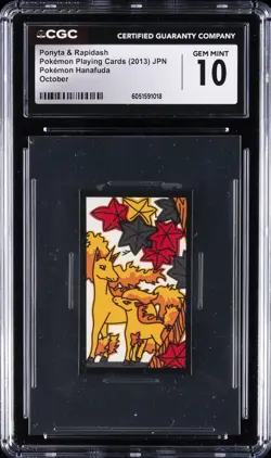 2013 POKEMON PLAYING CARDS JAPANESE PONYTA & RAPIDASH CGC 10 GEM MINT - Image 1