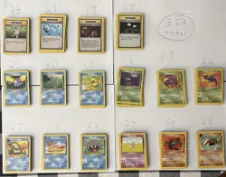 Pokemon TCG Lot Of 322 Fossil Unlimited Common Cards Mostly LP - Image 1
