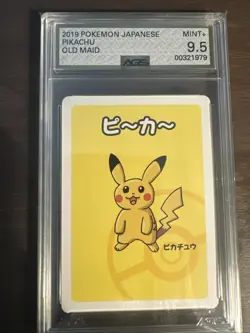 AGS MINT+ 9.5 Pikachu Old Maid 2019 Pokemon Japanese Babanuki Playing Cards - Image 1