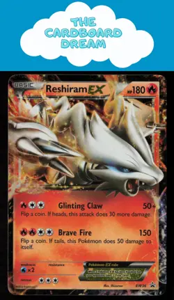 Reshiram EX Black and White Promos #BW36 Promo Pokemon Card LP - Image 1