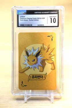 2019 Pokemon Playing Cards Korean Eevee Edition Jolteon - CGC Gem Mint 10 - Image 1