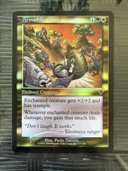 Magic the Gathering Armadillo Cloak Invasion MTG Card Foil - Image 1