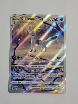 Pokemon TCG Crown Zenith Galarian Gallery Glaceon VSTAR Holo Card GG40/GG70 - Image 1