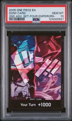 FOUR EMPERORS DON!! PSA 10 - One Piece TCG Don Card - English 2nd Anniversary - Image 1