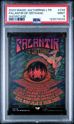 2023 MTG TALES OF MIDDLE-EARTH SHOWCASE #749 PALANTIR OF ORTHANC PSA 9 - Image 1