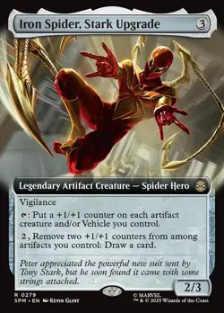 Iron Spider, Stark Upgrade Extended Art Regular - Marvel'S Spider-Man MTG-NM - Image 1
