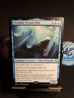 Nezahal, Primal Tide Commander Legends Regular CMR 401 Rare Blue Creature Elder - Image 1