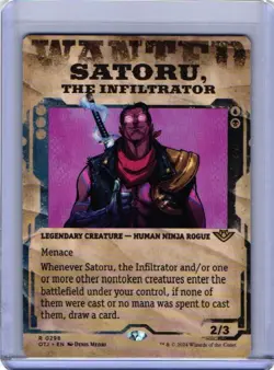 Satoru, the Infiltrator - Showcase - Outlaws of Thunder Junction #0298 MTG Magic - Image 1
