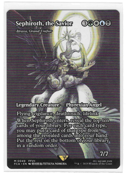 Sephiroth, the Savior - Atraxa, Grand Unifier -Showcase M MTG Final Fantasy - Image 1