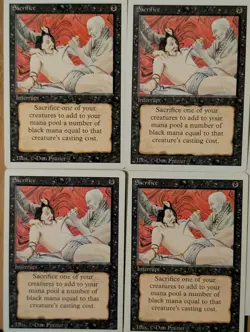 Magic the Gathering Sacrifice Revised 3rd Edition Uncommon X4 NM - Image 1