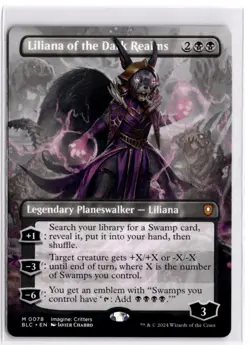 Liliana of the Dark Realms Bloomburrow Commander LP x1 MTG Magic: the Gathering - Image 1