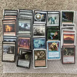 MTG Card Lot - mixed lands foil rares vintage - Image 1