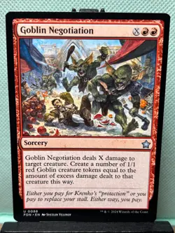 MTG TCG: Goblin Negotiation 88, Foundations - Image 1