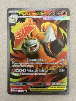 Pokemon - Mega Evolution - Mega Camerupt ex 156/132 - Ultra Rare Holo NM - Image 1