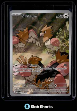 2025 POKEMON MEGA EVOLUTION - MEG EN #151/132 SPEAROW ILLUSTRATION RARE - Image 1