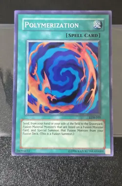 Yu-Gi-Oh! TCG Polymerization Legend of Blue Eyes White Dragon LOB-059 Unlimited - Image 1
