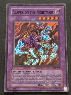 Reaper on the Nightmare 1st Edition Super Rare PGD-078 Yu-Gi-Oh! Trading card. - Image 1